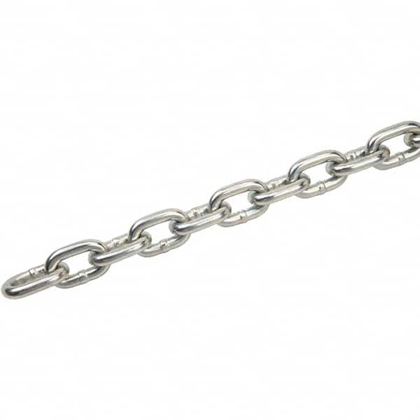 Peerless Chain 5011220 Welded Chain; Load Capacity (Lb. - 3 Decimals): 1300 ; Product Service Code: 4010 ; Chain Grade: 30 ; Welding Type: Welded ; Finish: Zinc-Plated ; Overall Length: 20cm; 20in; 20yd; 20mm; 20m; 20ft 
