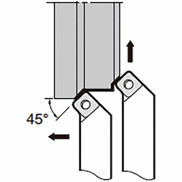 Tungaloy RH ESSN Negative Rake Indexable Turning Toolholder