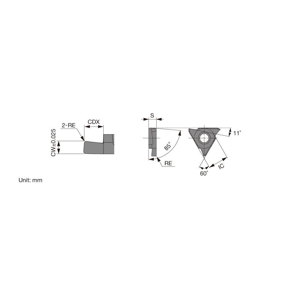 Tungaloy Grooving Insert GBR32033 KS05F, Solid Carbide MSC