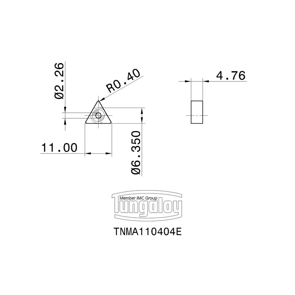 Tungaloy - Turning Insert: TNMA 231E T515, Carbide | MSC Direct