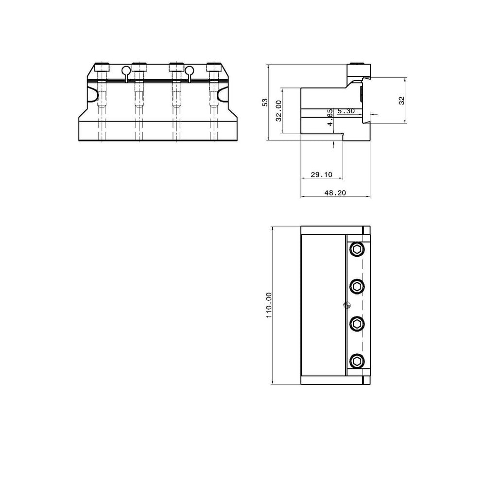 Tungaloy - Indexable Boring Bar: A25R-PDUNL11-D320, 32.00 mm Min Bore ...