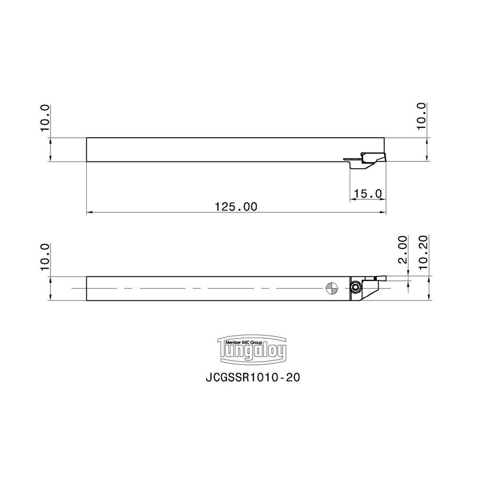 External Left Hand Negative Rake Indexable Profiling Toolholder