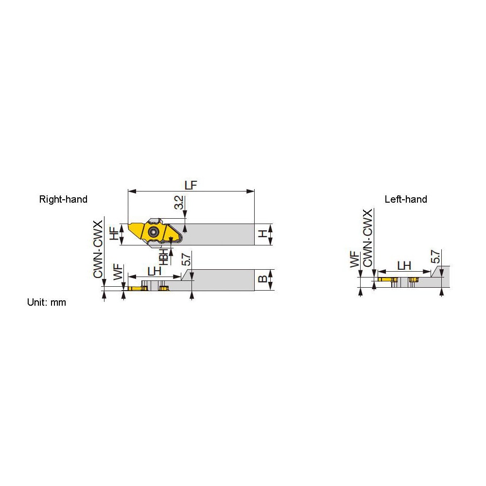 Tungaloy - Indexable Boring Bar: A08H-SCLCL06-D100, 10.00 Mm Min Bore ...