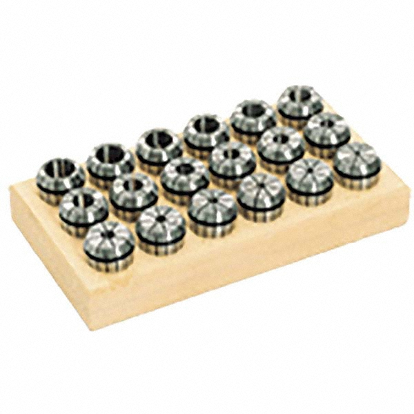 Tungaloy 7 Piece, 0.5 to 7mm Capacity, ER11 ER Collet Set 47671441