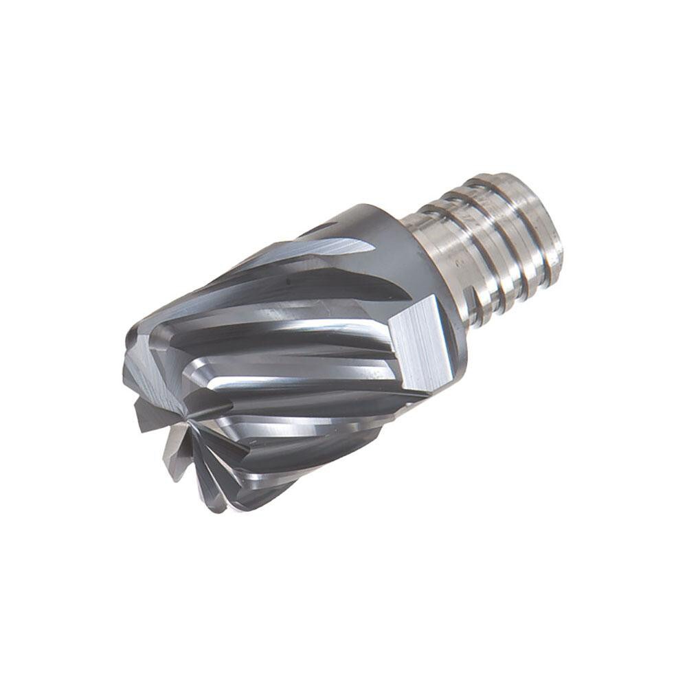 25mm Mill Diam, 22mm LOC, 37mm OAL, 10 Flute Square End Mill Head