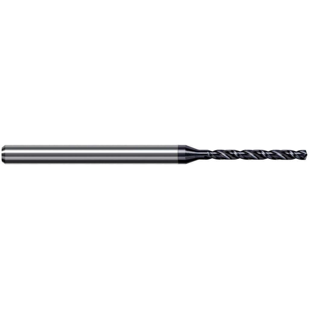 Harvey Tool Jobber Length Drill Bit: #21 (0.1590) Dia, 140 deg, Solid Carbide - AlTiN Finish, 2.4822" OAL, Right Hand Cut, Regular Spiral Flute