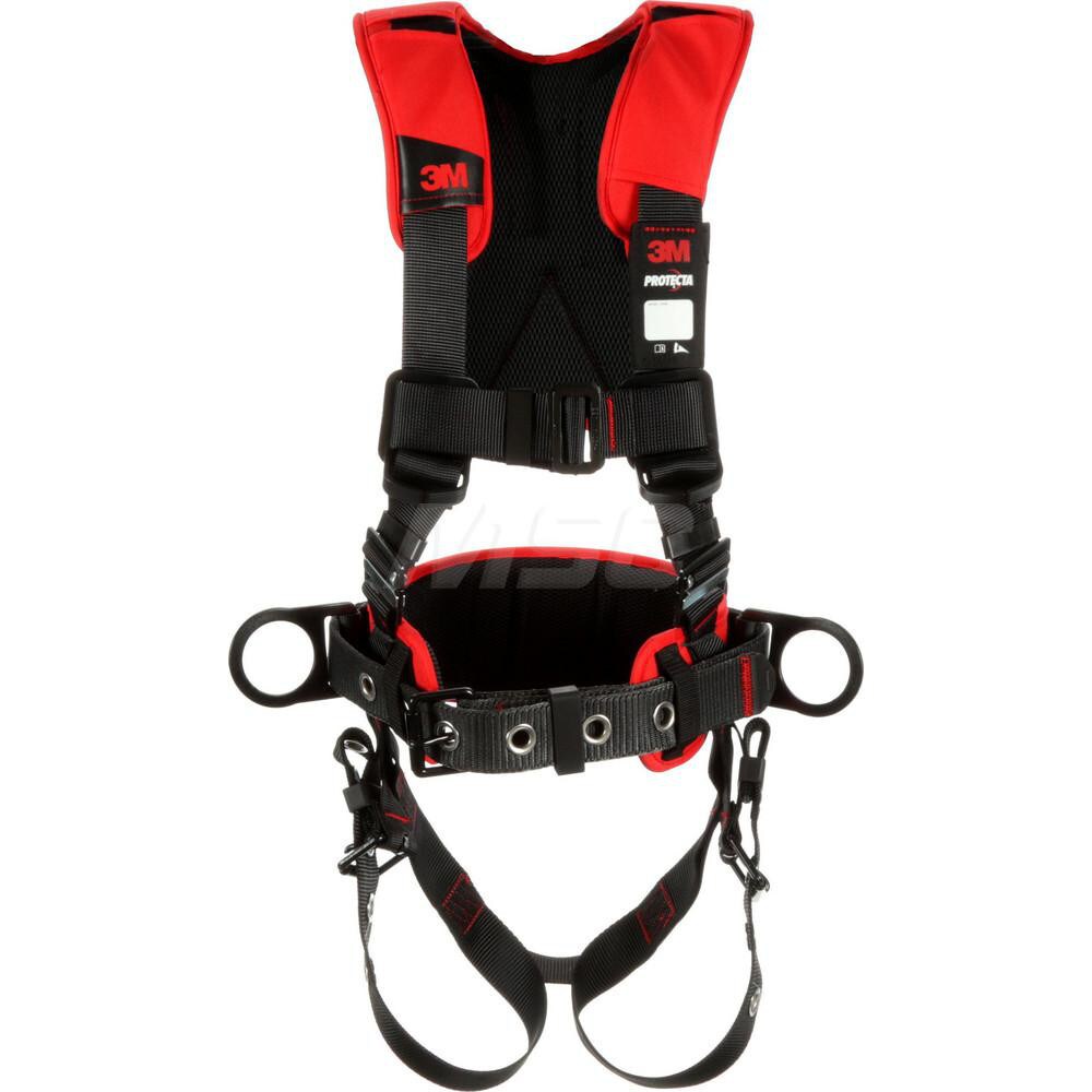 Fall Protection Harnesses: 420 Lb, Construction Style, Size Small, For Positioning, Polyester, Back & Side