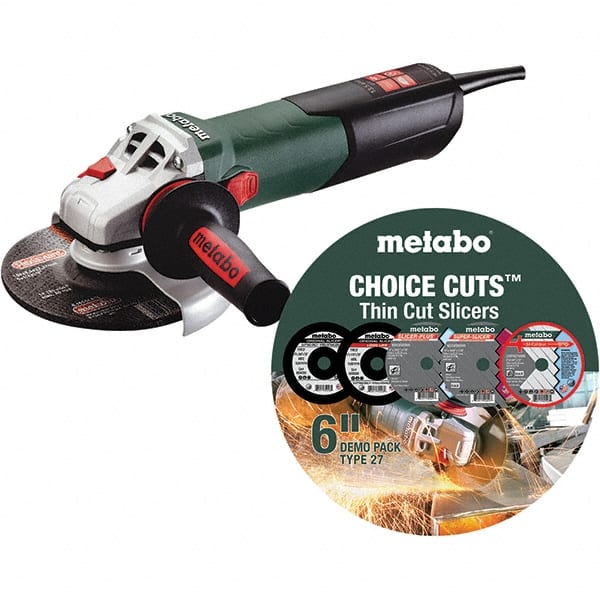 Metabo - Corded Angle Grinder: 6″ Wheel Dia, 8,500 RPM, 5/8-11