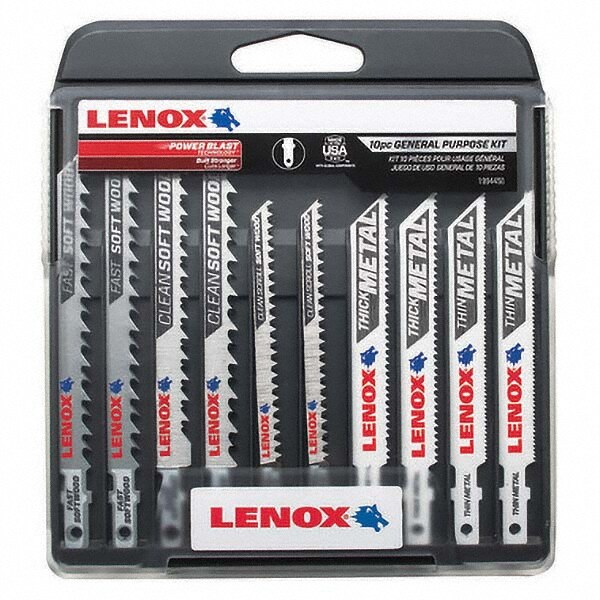 Jig Saw Blade Sets; Blade Material: Bi-Metal ; Minimum Blade Length (Inch): 3-5/8 ; Maximum Blade Length (Inch): 4 ; Minimum Blade Thickness (Decimal Inch): 0.04 ; Maximum Blade Thickness (Decimal Inch): 0.06 ; Shank Type: T-Shank