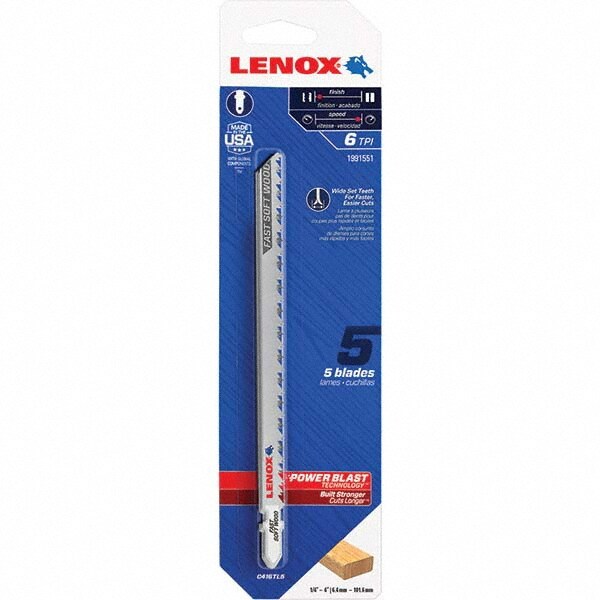 Jig Saw Blades; Teeth Per Inch: 6