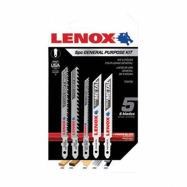 Lenox Jig Saw Blade Sets; Blade Material BiMetal; Maximum Blade