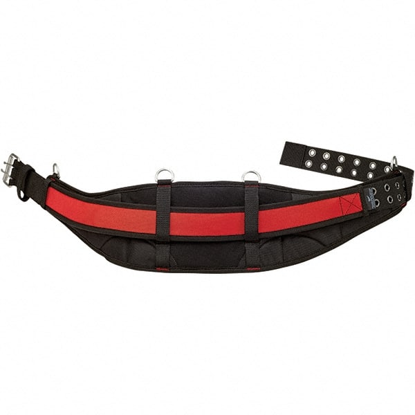 Tool Aprons & Tool Belts; Tool Type: Tool Belt ; Minimum Waist Size: 30 ; Maximum Waist Size: 53 ; Material: Nylon ; Number of Pockets: 1 ; Color: Black/Red