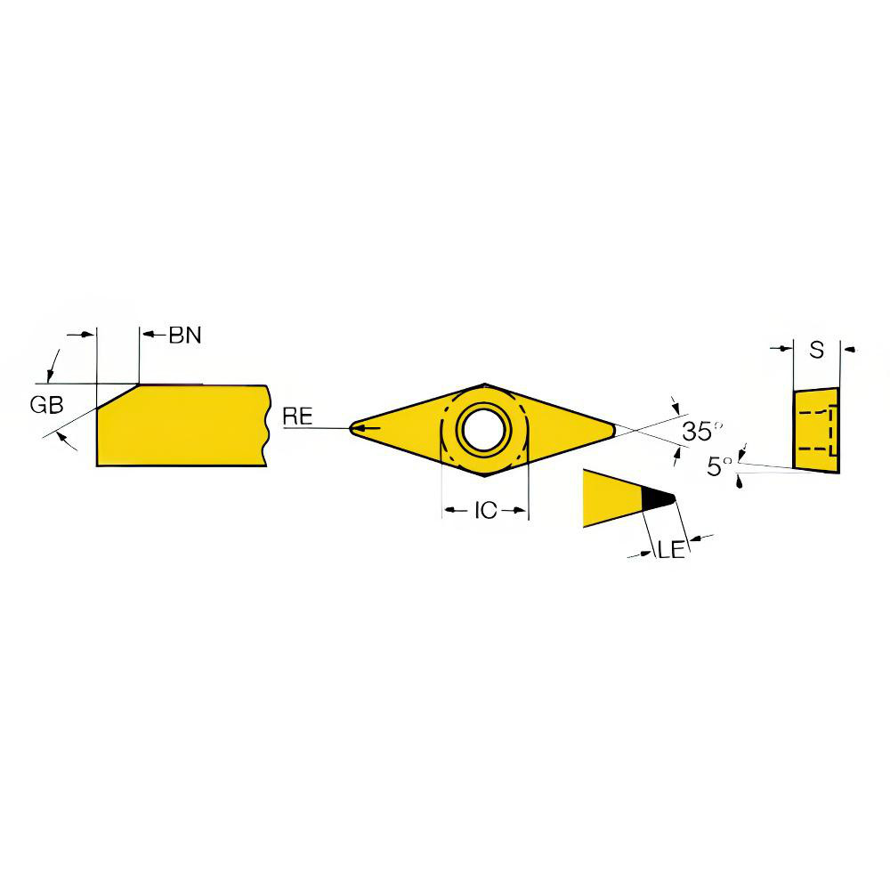 Sandvik Insert Code Chart Sandvik Coromant - Turning Inserts: Insert Style: VBGW; ANSI Size Code ...
