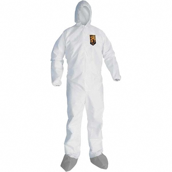 KleenGuard 48976 Disposable Coveralls: Size 3X-Large, Microporous Film Laminate, Zipper Closure 