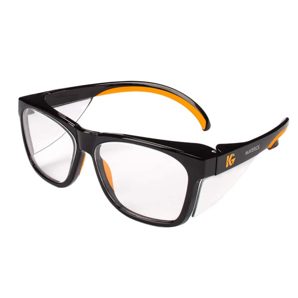 Safety Glass: Anti-Reflective & Scratch-Resistant, Polycarbonate, Clear Lenses, Full-Framed, UV Protection