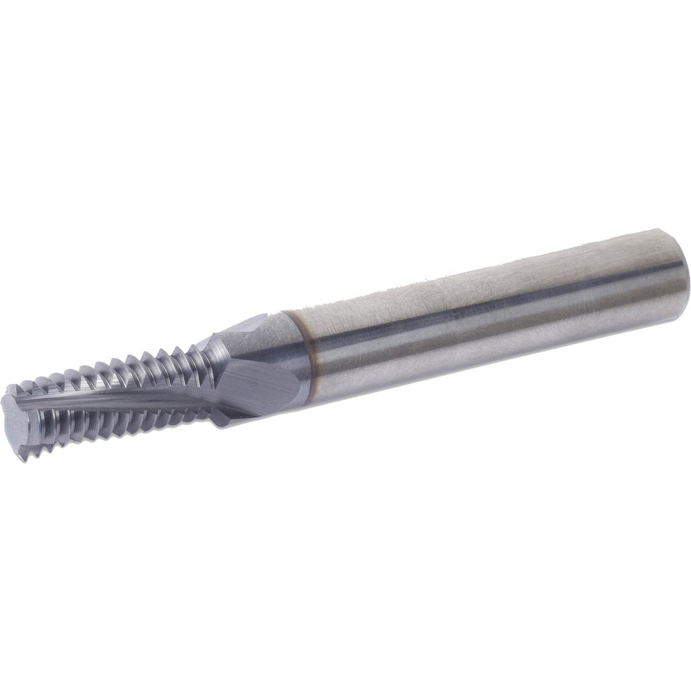 Vargus 80907 Helical Flute Thread Mill: Internal, 3 Flute, Solid Carbide 