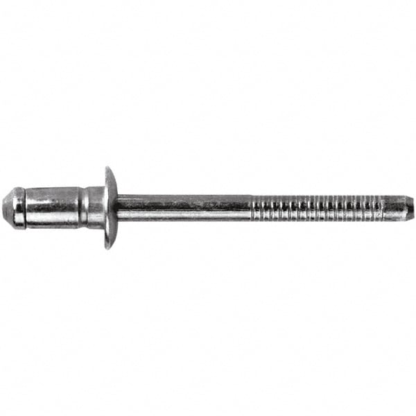 STANLEY Engineered Fastening POP0BN01-00611 Open End Blind Rivet: Size 6, Dome Head, Steel Body, Steel Mandrel Image