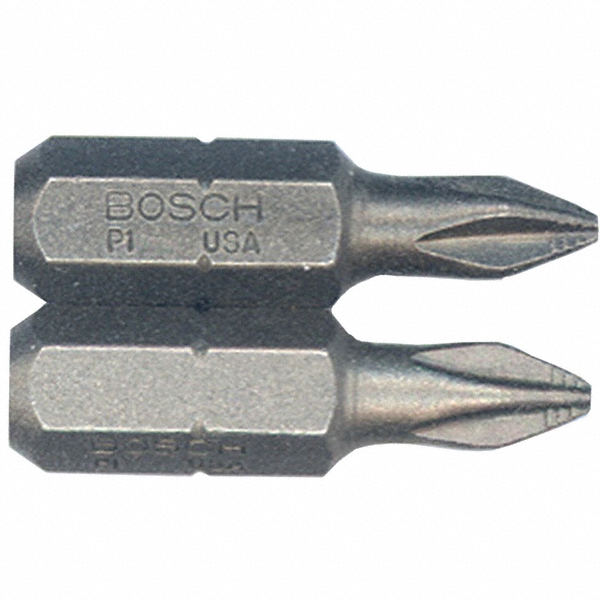 Bosch - 2PC 1IN. P1 BITS RIBBED INSERT | MSC Direct