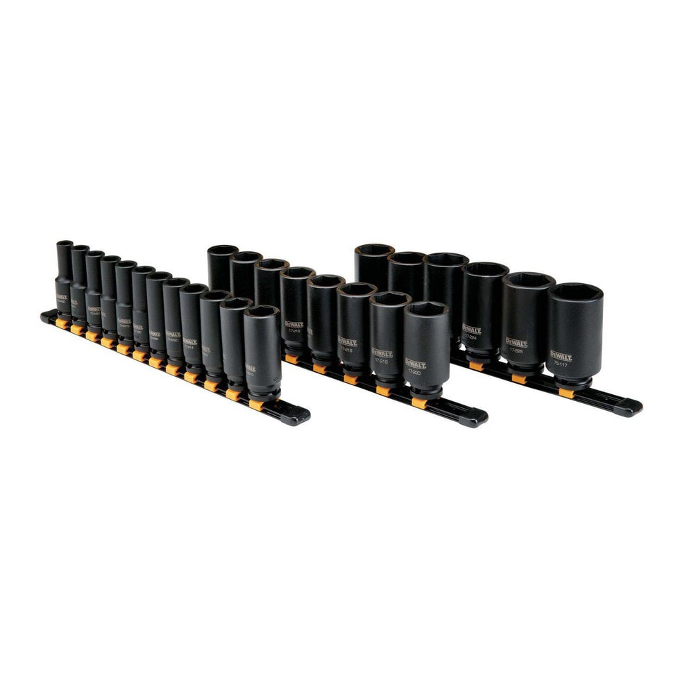 Dewalt socket set deep impact 26 pc 1 2 drive msc direct