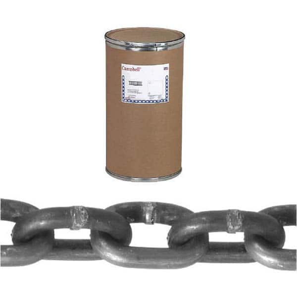 Welded Chain; Load Capacity (Lb. - 3 Decimals): 800 ; Chain Grade: 30 ; Finish: Zinc-Plated ; Overall Length: 1000cm; 1000in; 1000yd; 1000mm; 1000m; 1000ft ; Inside Length (Decimal Inch): 0.9500 ; Type: Proofcoil