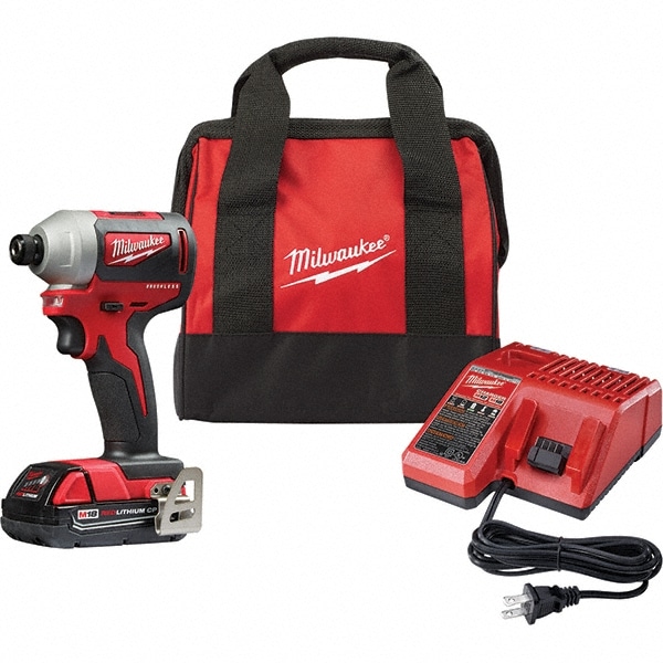 Milwaukee Tool - Cordless Impact Wrench: 12V, 1/4″ Drive, 0 to