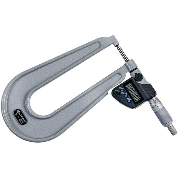 Mitutoyo 389-371-30 Electronic Outside Micrometer: 1", Carbide Tipped Measuring Face, IP65 Image