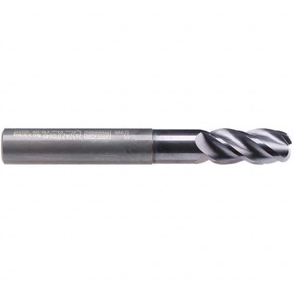 Emuge Roughing And Finishing End Mill 6 Mm Dia 4 Flutes 1 Mm Corner Radius Square End Solid