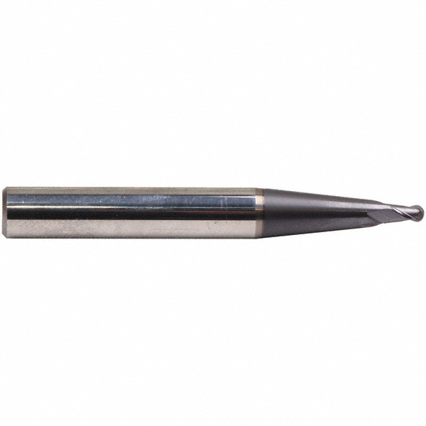 Emuge 6° 7mm LOC, 2 Flute Solid Carbide Tapered Ball End Mill 47956636 MSC Industrial Supply