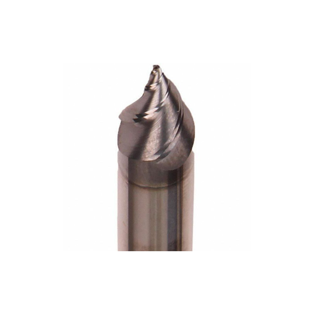 Emuge Tapered End Mill 17.5 deg Angle per Side, 3.26 mm Small Dia, 8