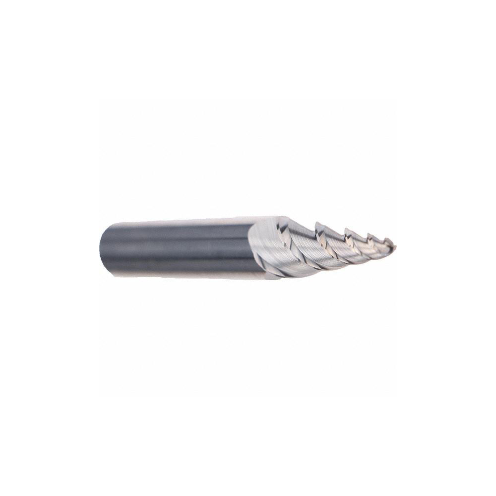 Emuge Tapered End Mill 8 ° per Side, 3 Flutes, Solid Carbide, Ball End MSC Industrial