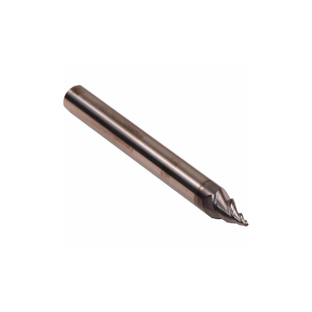 Emuge Tapered End Mill 3 deg Angle per Side, 3.90 mm Small Dia, 20.00 mm LOC, 3 Flute, Solid