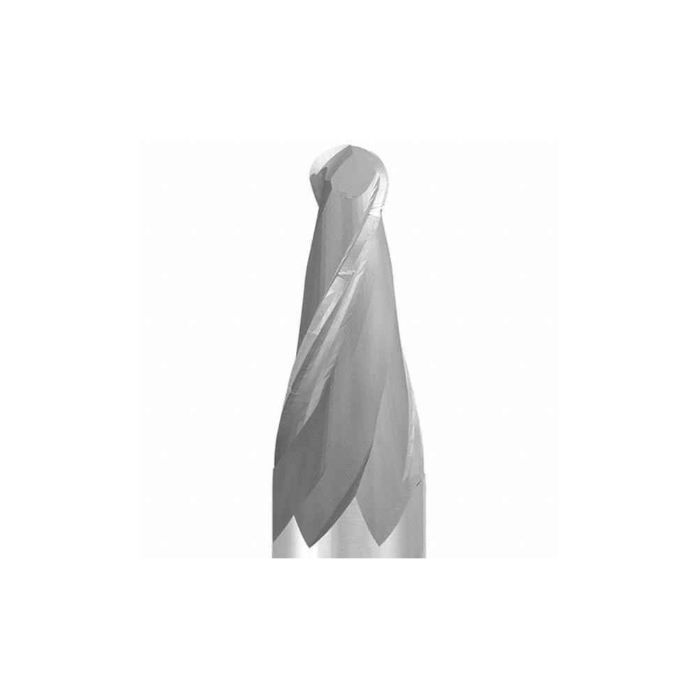 Emuge Tapered End Mill 8 deg Angle per Side, 6.71 mm Small Dia, 23.00 mm LOC, 2 Flute, Solid