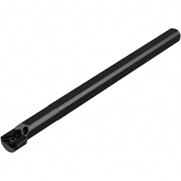 Indexable Boring Bar: A06-STFCR-2, 0.512" Min Bore Dia, 3/8" Shank Dia, 90 ° Lead Angle, Steel