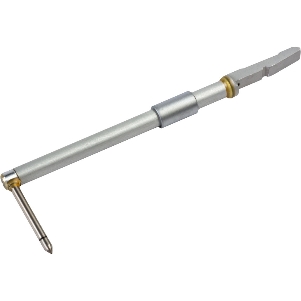 CMM Needle Stylus: 10 mm Ball Dia, 45.6 mm OAL - Zirconia Point, Aluminum Stem