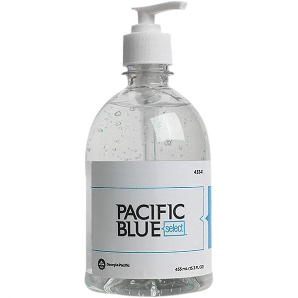 GEORGIA PACIFIC 43341 Hand Sanitizer: Gel, 455 mL, Pump Spray Bottle 