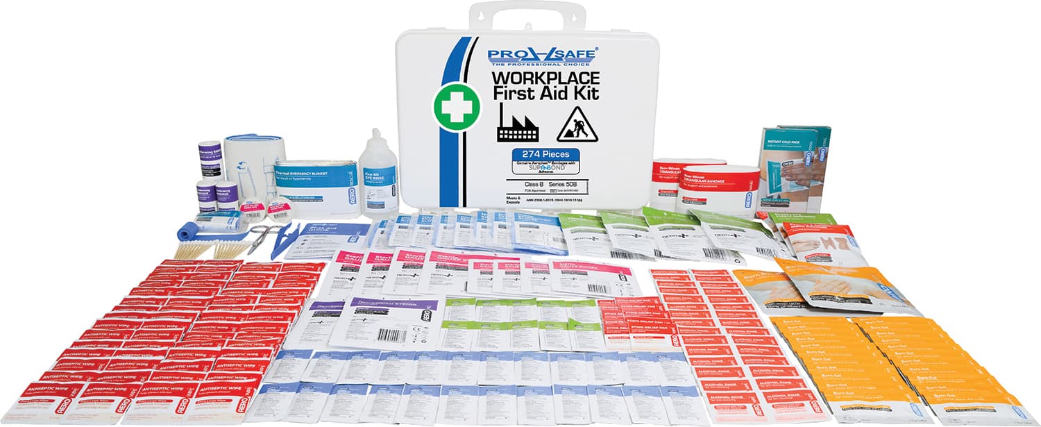 PRO-SAFE AK50BW-282 Industrial First Aid Kit: 274 Pc, for 50 People 