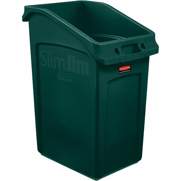 Rubbermaid 23 Gal Rectangle Green Trash Can 48078273 MSC