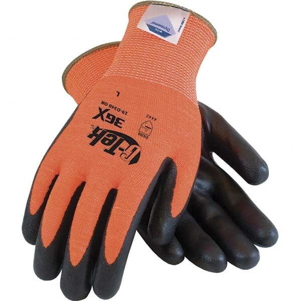 PIP 19-D340OR/XL Cut, Puncture & Abrasive-Resistant Gloves: Size XL, ANSI Cut A4, ANSI Puncture 4, Nitrile, Dyneema 