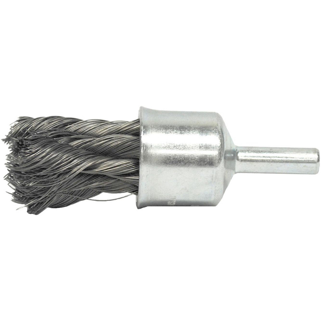 Weiler - End Brush: 1/2" Dia, Steel, Knotted Wire | MSC D…