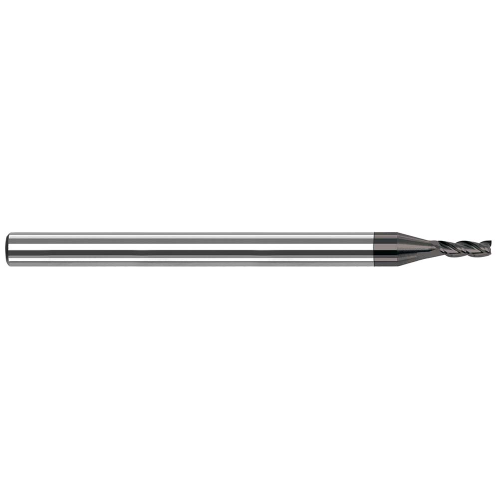 Square End Mill: 0.08" Dia, 0.24" LOC, 3 Flutes, Solid Carbide