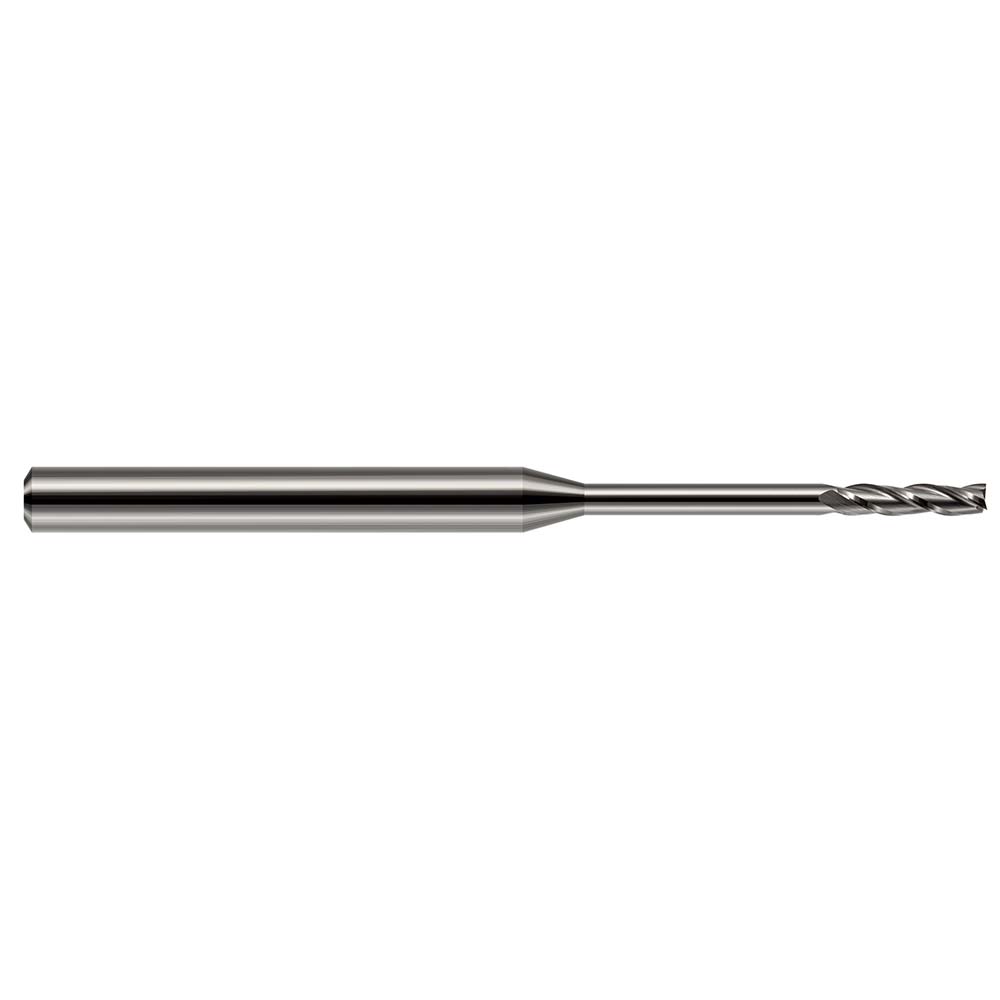 Harvey Tool 5/64", 1/2" LOC, 1/8" Shank Diam, 2-1/2" OAL, 3 Flute Solid Carbide Square End Mill - Single End, Uncoated, 30° Helix, Centercutting
