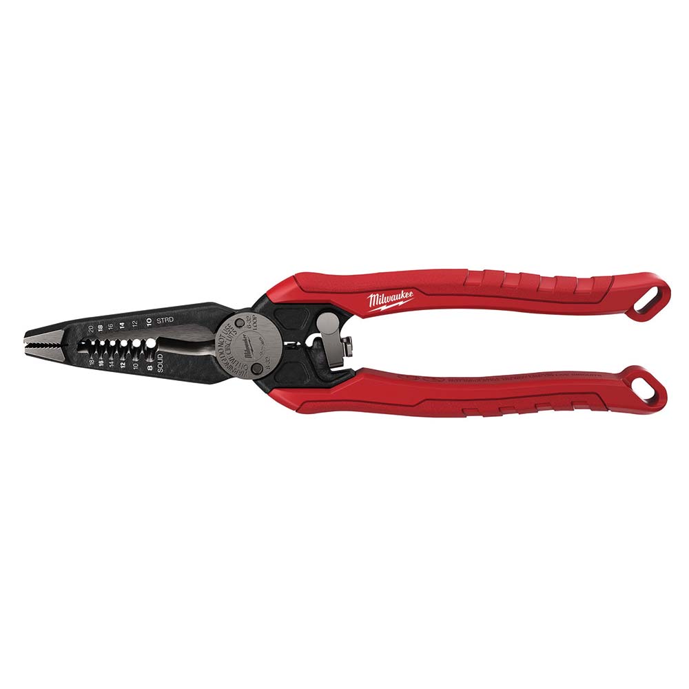 Wire Stripper: 8 AWG to 20 AWG Max Capacity - 9" OAL, Steel Handle