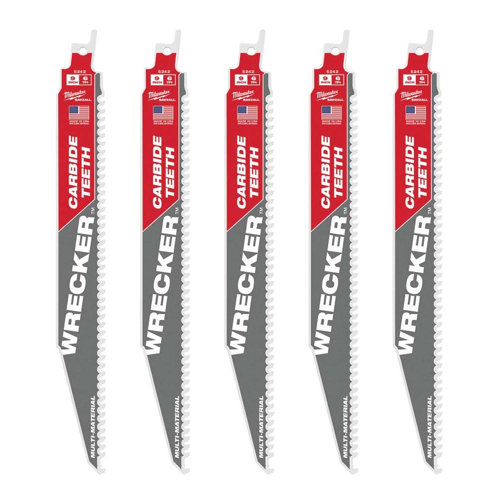 Milwaukee Tool 48-00-5542 Reciprocating Saw Blade: Solid Carbide Image