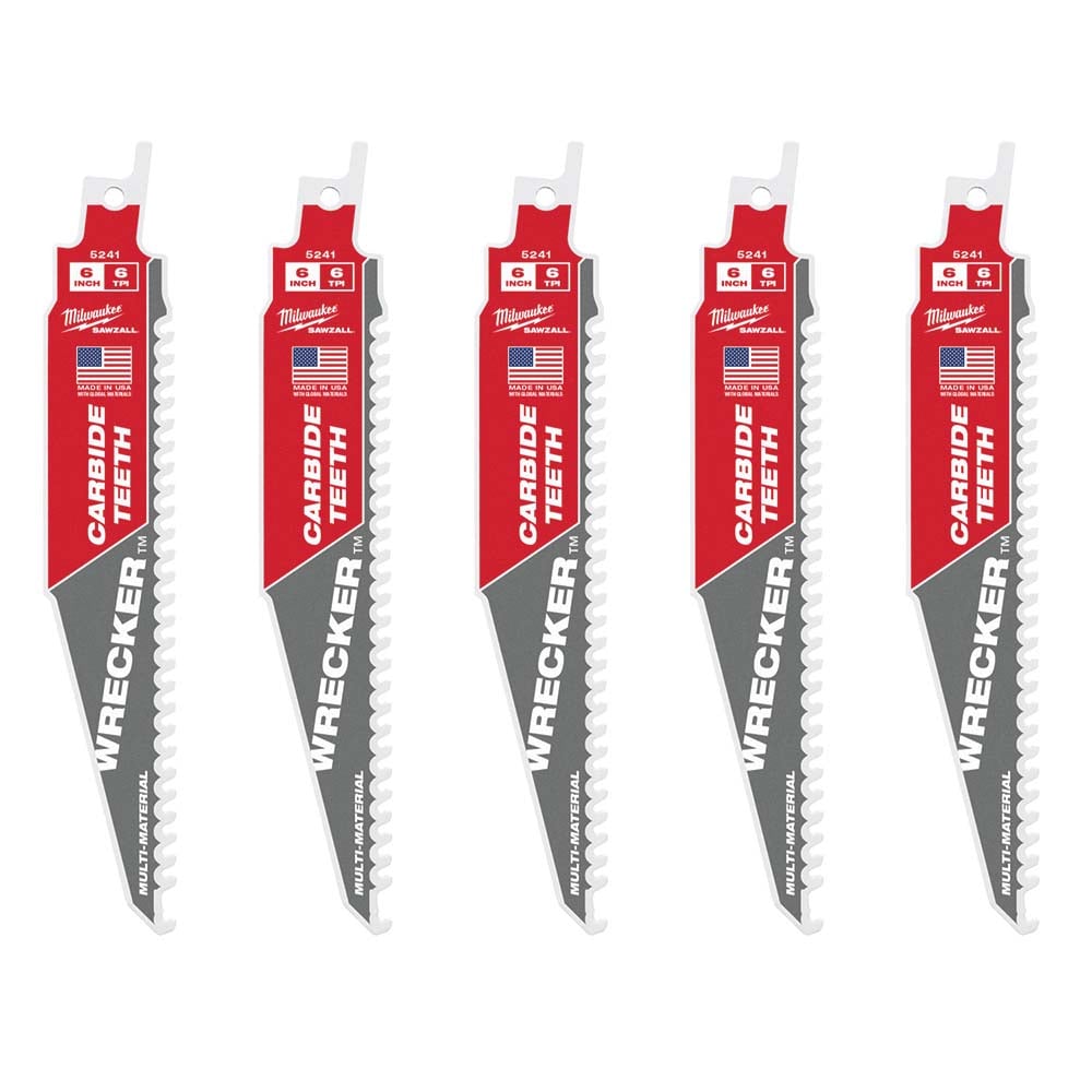 Milwaukee Tool 48-00-5541 Reciprocating Saw Blade: Solid Carbide Image