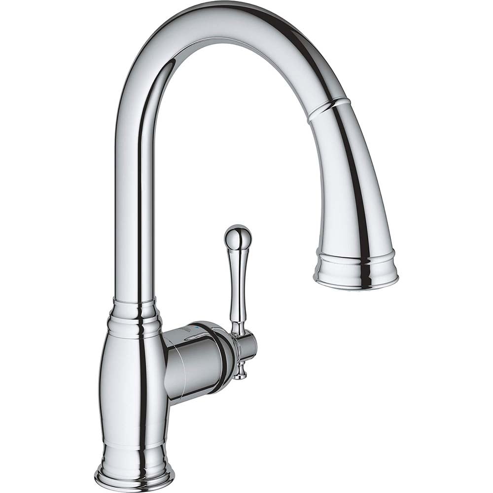 Kitchen & Bar Faucets; Type: Pull Down ; Style: Contemporary; Modern; Transitional ; Mount: Deck ; Design: One Handle ; Handle Type: Lever ; Spout Type: High Arc