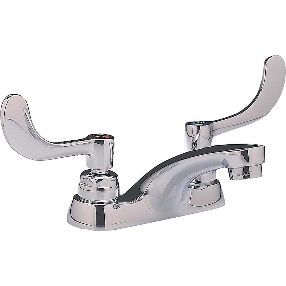 American Standard 5500170.002 Lavatory Faucets; Type: Centerset ; Spout Type: Standard ; Design: Lever ; Handle Type: Lever ; Mounting Centers: 4 (Inch); Drain Type: No Drain 