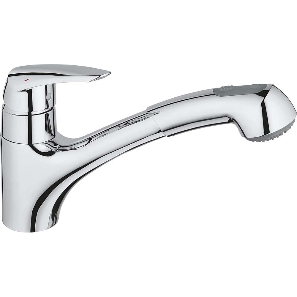 Handel In de omgeving van Cadeau Grohe - Eurodisc Single-Handle Pull-Out Kitchen Faucet Dual Spray 1.75 GPM  - 48169999 - MSC Industrial Supply