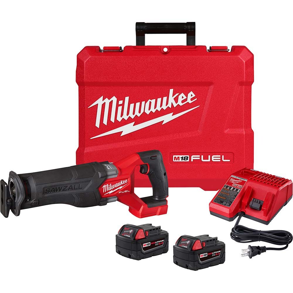 Cordless Reciprocating Saw: 18V, 0 to 3,000 SPM