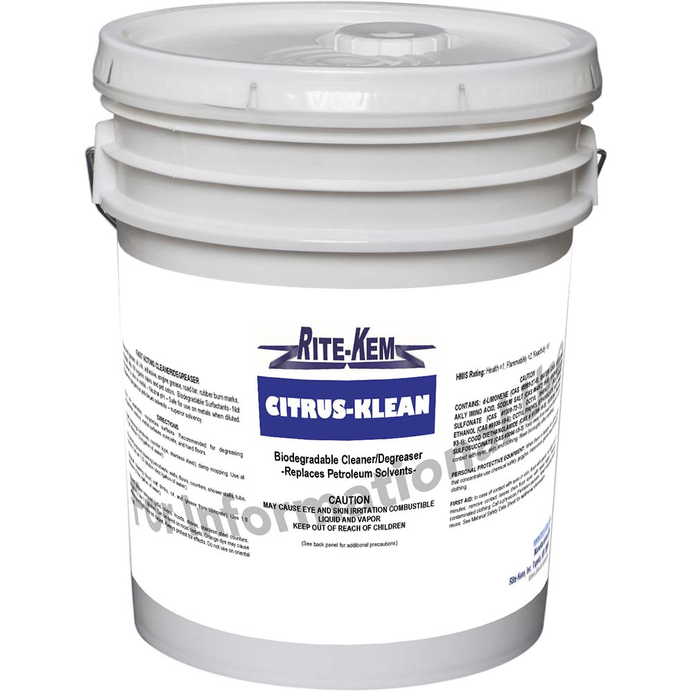 All-Purpose Cleaner: 5 gal Pail - Liquid Concentrate, Citrus Scent