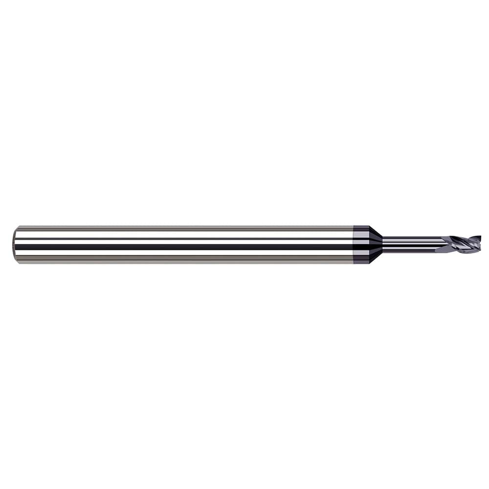 Harvey Tool 985416-C6 Square End Mill: 1/4 Dia, 3/8 LOC, 1/4 Shank Dia, 4 OAL, 4 Flutes, Solid Carbide Image